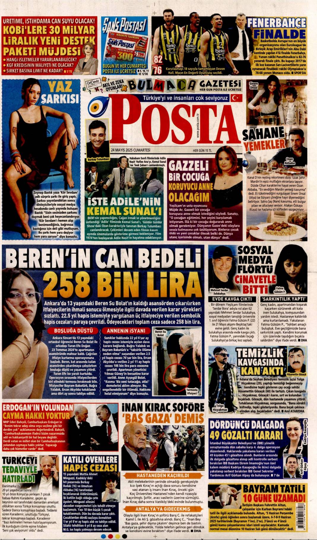 TSK'da Fetö sızıntısına büyük darbe: 24 Mayıs 2025 Cumartesi gazete manşetleri 10