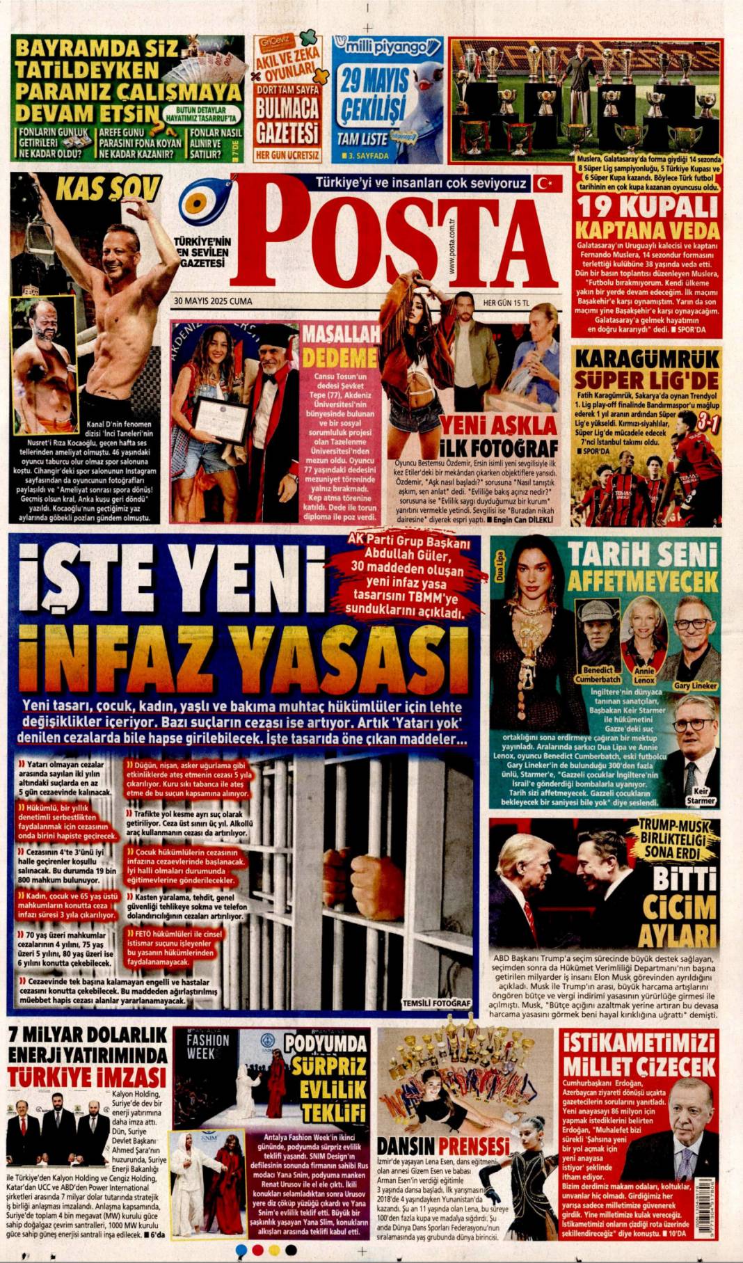 Fetih ruhu lafla değil eserlerle yaşıyor: 30 Mayıs 2025 Cuma gazete manşetleri 10