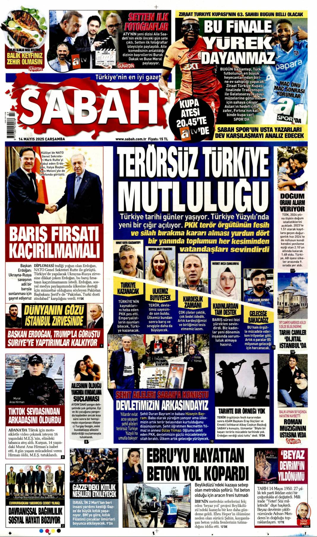 En kritik iş MİT'te: 14 Mayıs 2025 Çarşamba, güncel gazete manşetleri.... 3