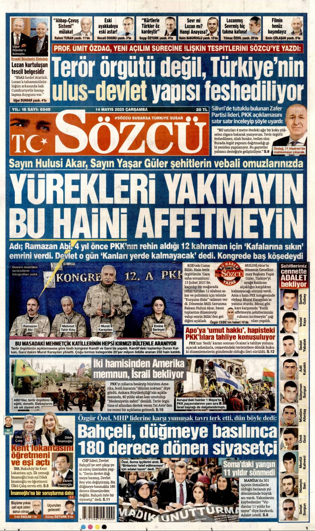 En kritik iş MİT'te: 14 Mayıs 2025 Çarşamba, güncel gazete manşetleri.... 7