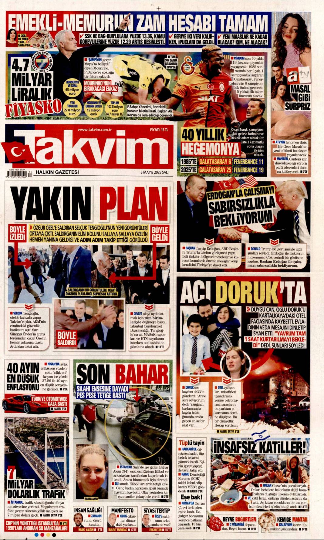 Mossad'ın bombalı tuzağına MİT darbesi! 6 Mayıs 2025 Salı gazete manşetleri 4