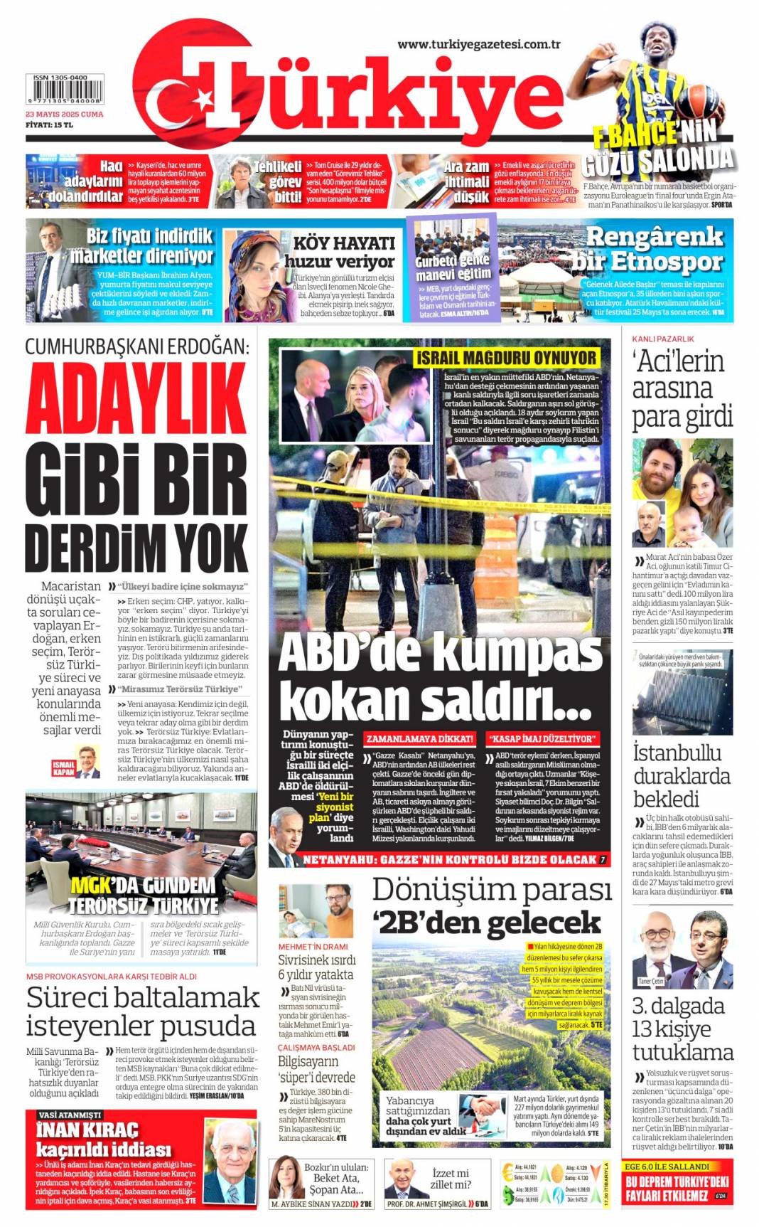 Rüşvet çarkının faturası halka kesildi: 23 Mayıs 2025 Cuma gazete manşetleri 4