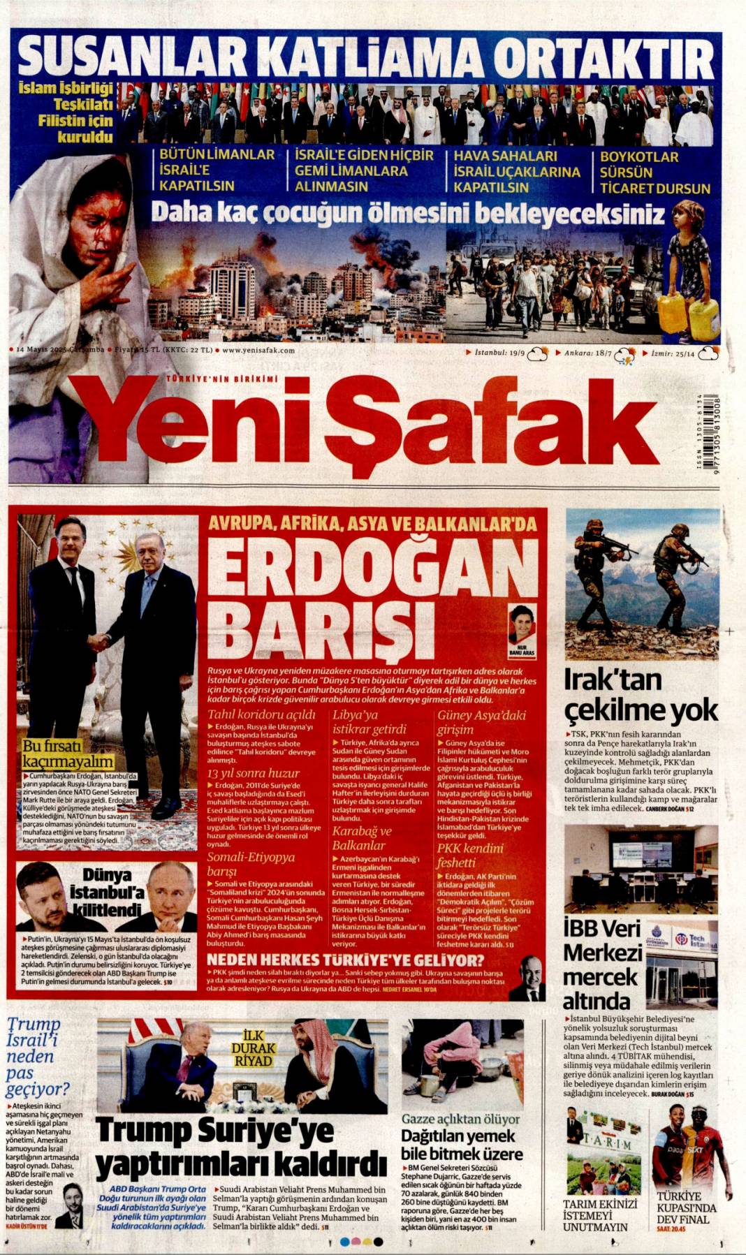 En kritik iş MİT'te: 14 Mayıs 2025 Çarşamba, güncel gazete manşetleri.... 10