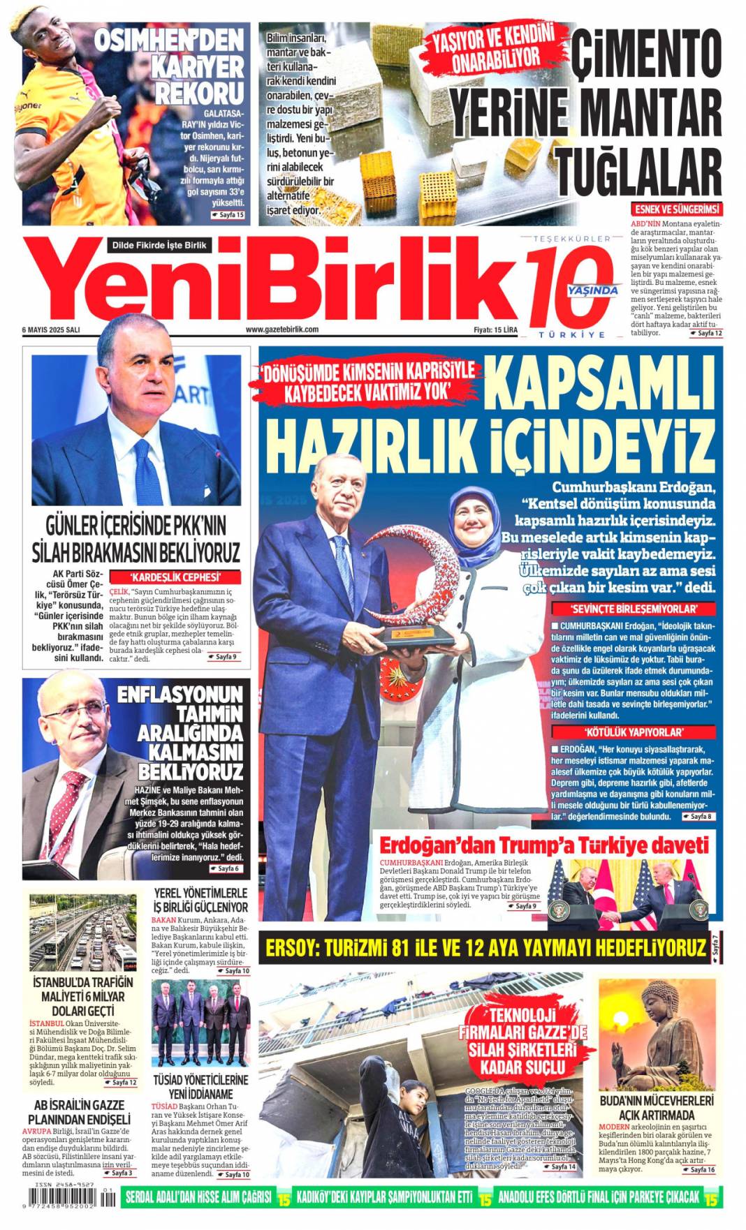 Mossad'ın bombalı tuzağına MİT darbesi! 6 Mayıs 2025 Salı gazete manşetleri 10