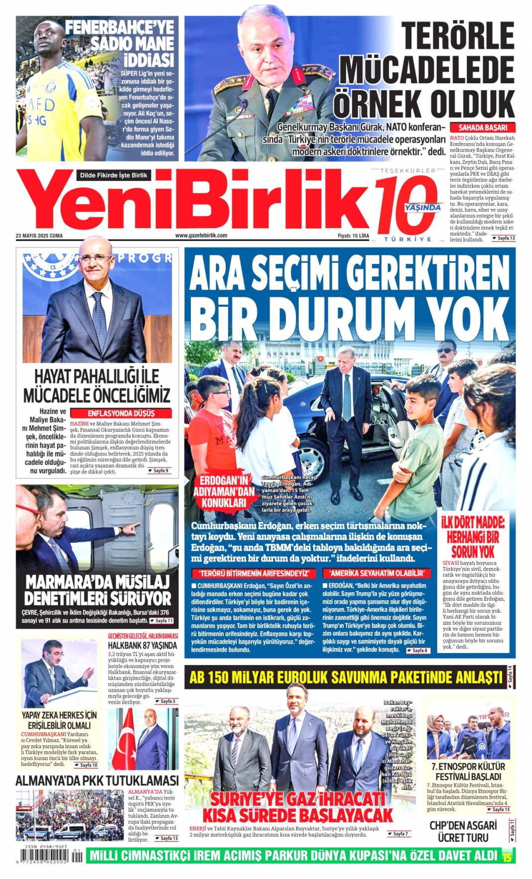Rüşvet çarkının faturası halka kesildi: 23 Mayıs 2025 Cuma gazete manşetleri 13