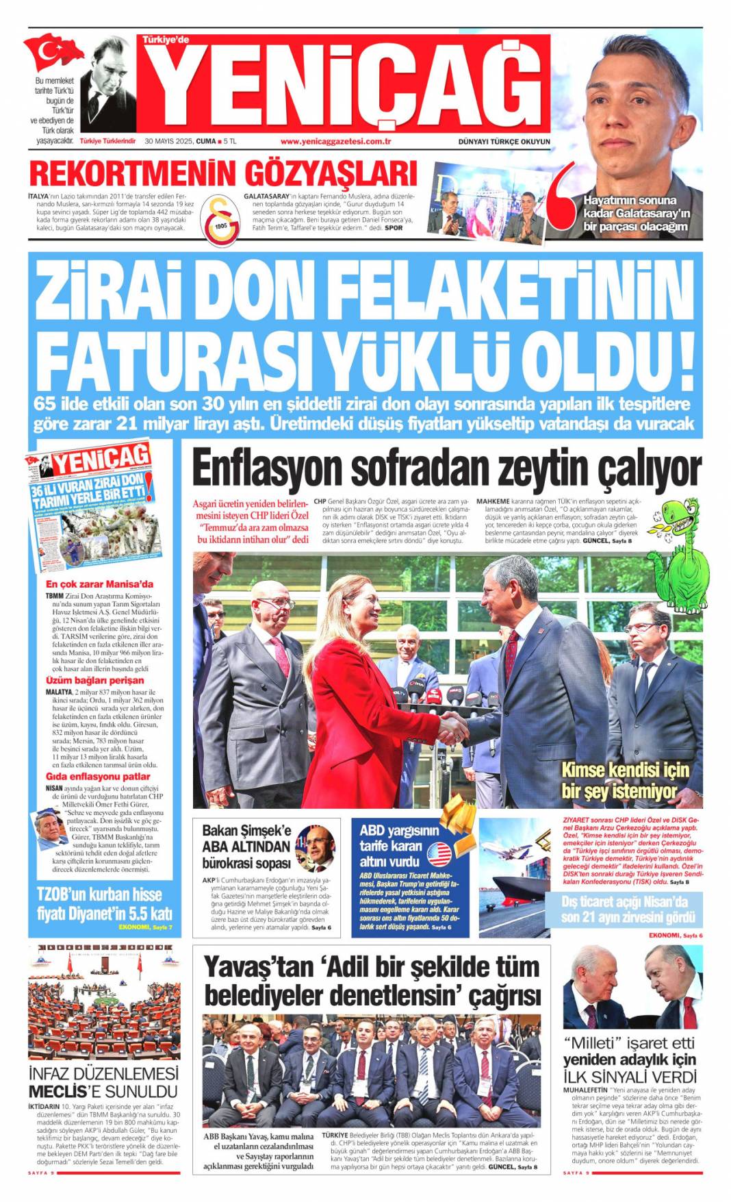 Fetih ruhu lafla değil eserlerle yaşıyor: 30 Mayıs 2025 Cuma gazete manşetleri 15