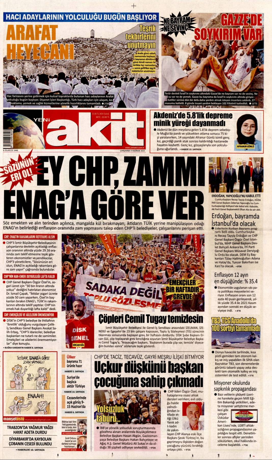 Kılıçdaroğlu geleceğine kayyum gelsin: 4 Haziran 2025 gazete manşetleri 10