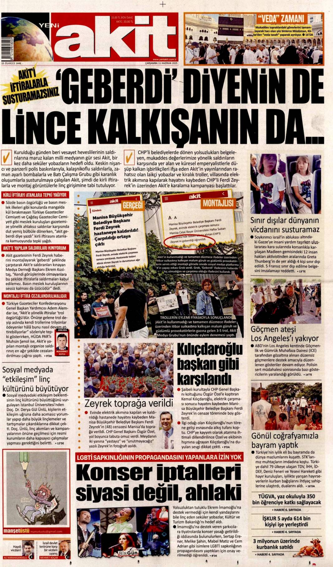 AB'ye Türk Kalkanı, Türk İHA'ları Paris'te: 11 Haziran 2025 gazete manşetleri 10