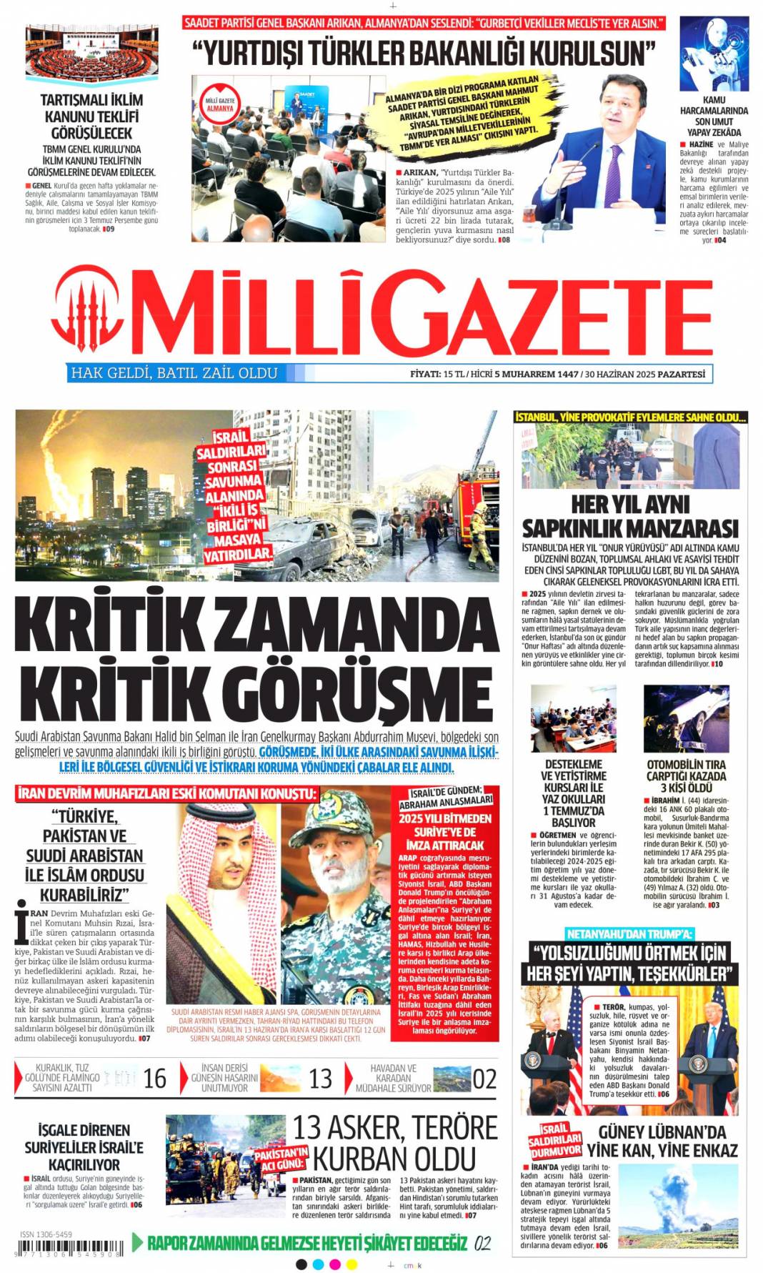 Şaibeli kongre CHP'yi ağır yaraladı: 30 Haziran 2025 gazete manşetleri 11