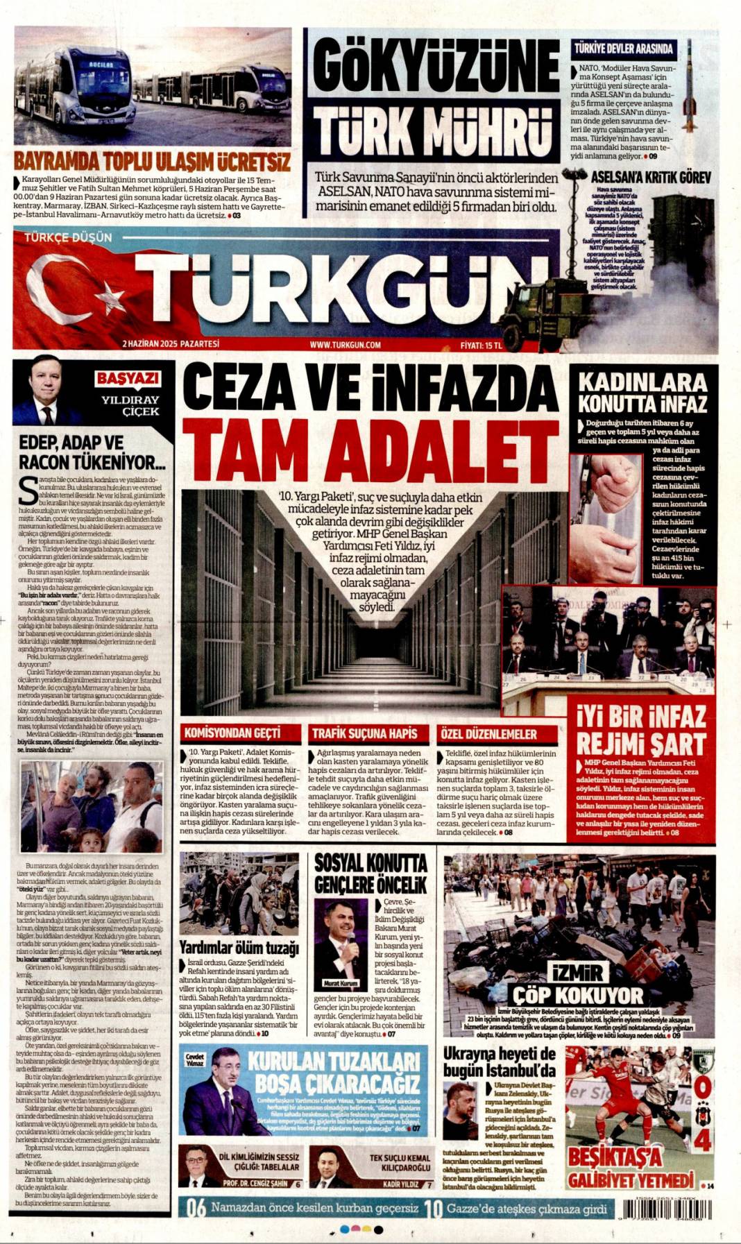 Af Bayrama Yetişir mi? 27 Bin Mahkümun gözü mecliste: 2 Haziran 2025 gazete manşetleri 11