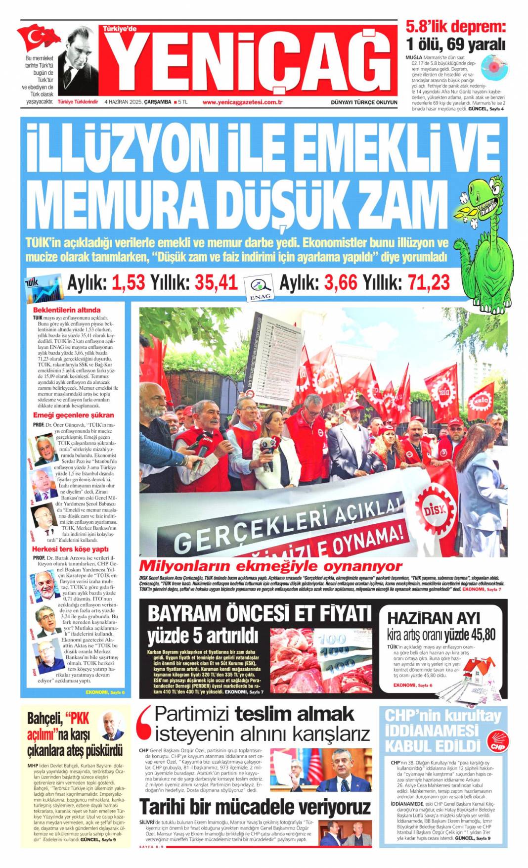 Kılıçdaroğlu geleceğine kayyum gelsin: 4 Haziran 2025 gazete manşetleri 12