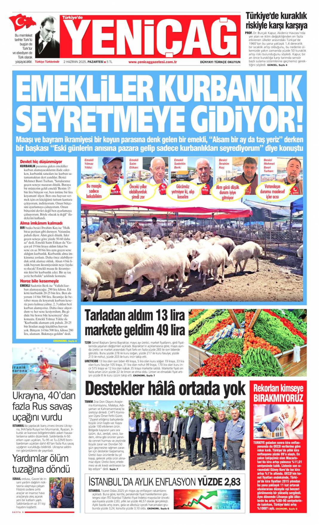 Af Bayrama Yetişir mi? 27 Bin Mahkümun gözü mecliste: 2 Haziran 2025 gazete manşetleri 12