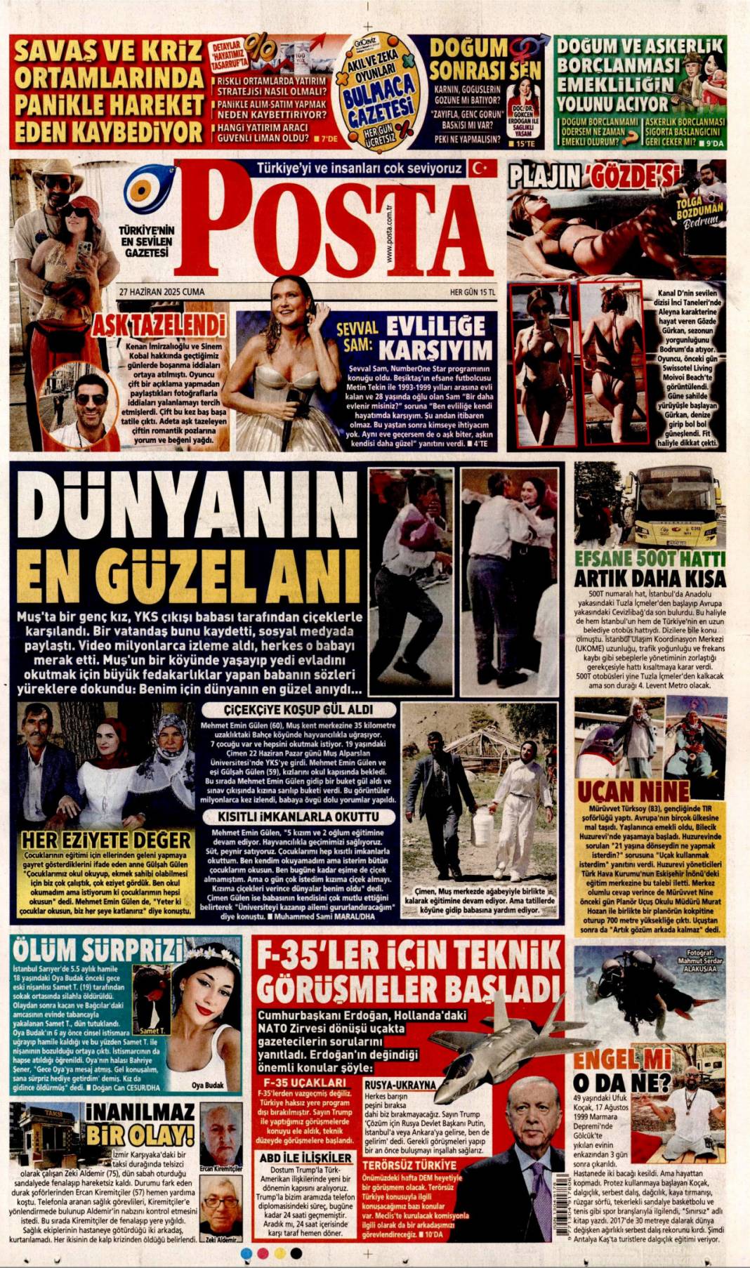 'CHP karşı çıktı biz yaptık' 27 Haziran 2025 gazete manşetleri 13