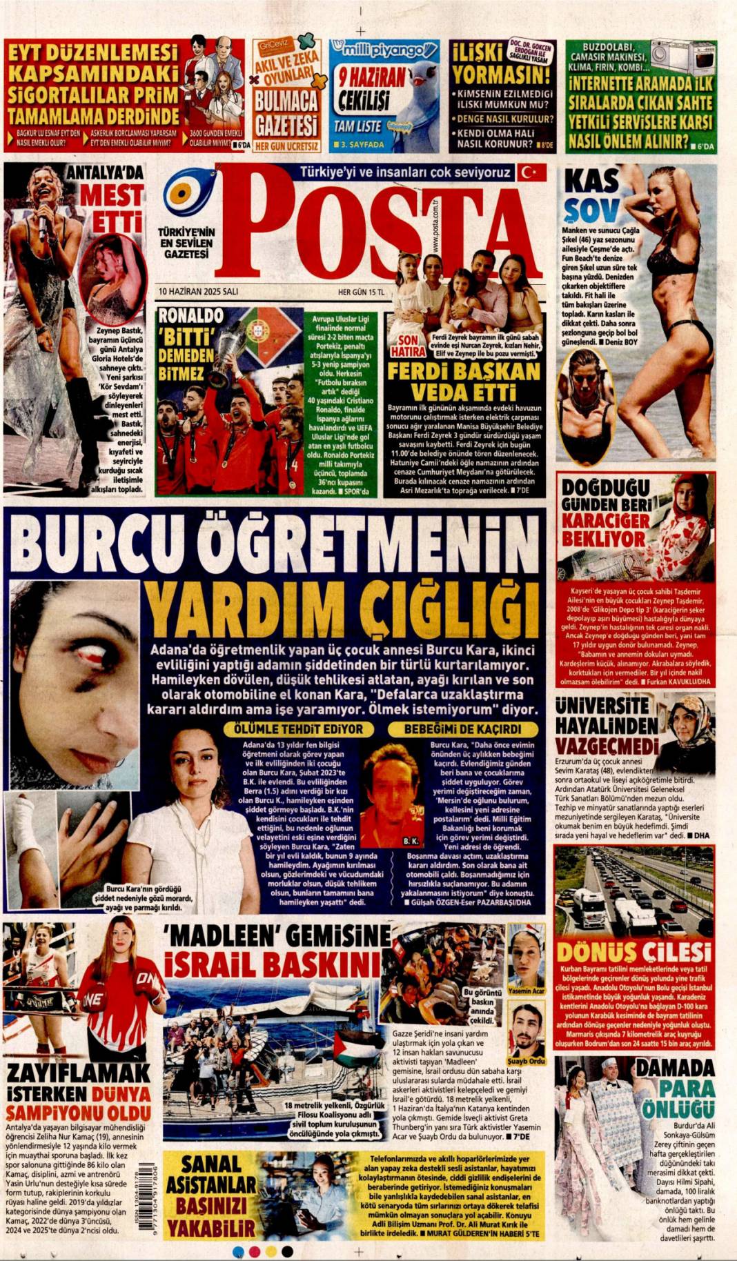 Soykırıma karşı küresel intifada: 10 Haziran 2025 gazete manşetleri 13