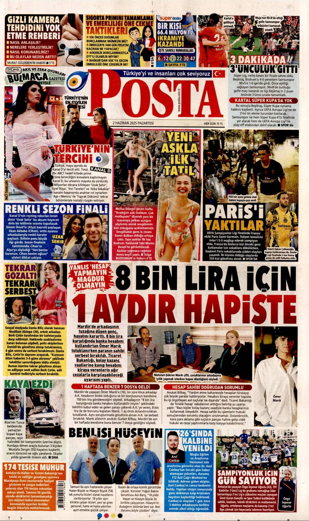 Af Bayrama Yetişir mi? 27 Bin Mahkümun gözü mecliste: 2 Haziran 2025 gazete manşetleri 13