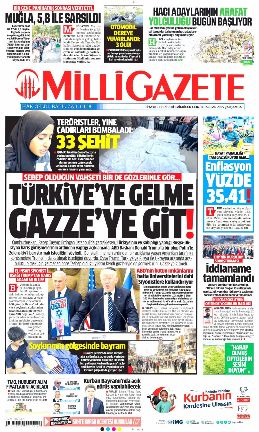 Kılıçdaroğlu geleceğine kayyum gelsin: 4 Haziran 2025 gazete manşetleri 14