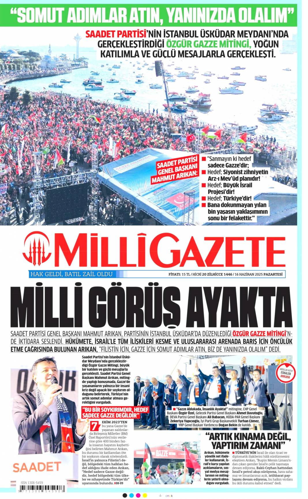 Uçak ve füze savaşı, İsrail ve İran alev alev: 16 Haziran 2025 gazete manşetleri 14