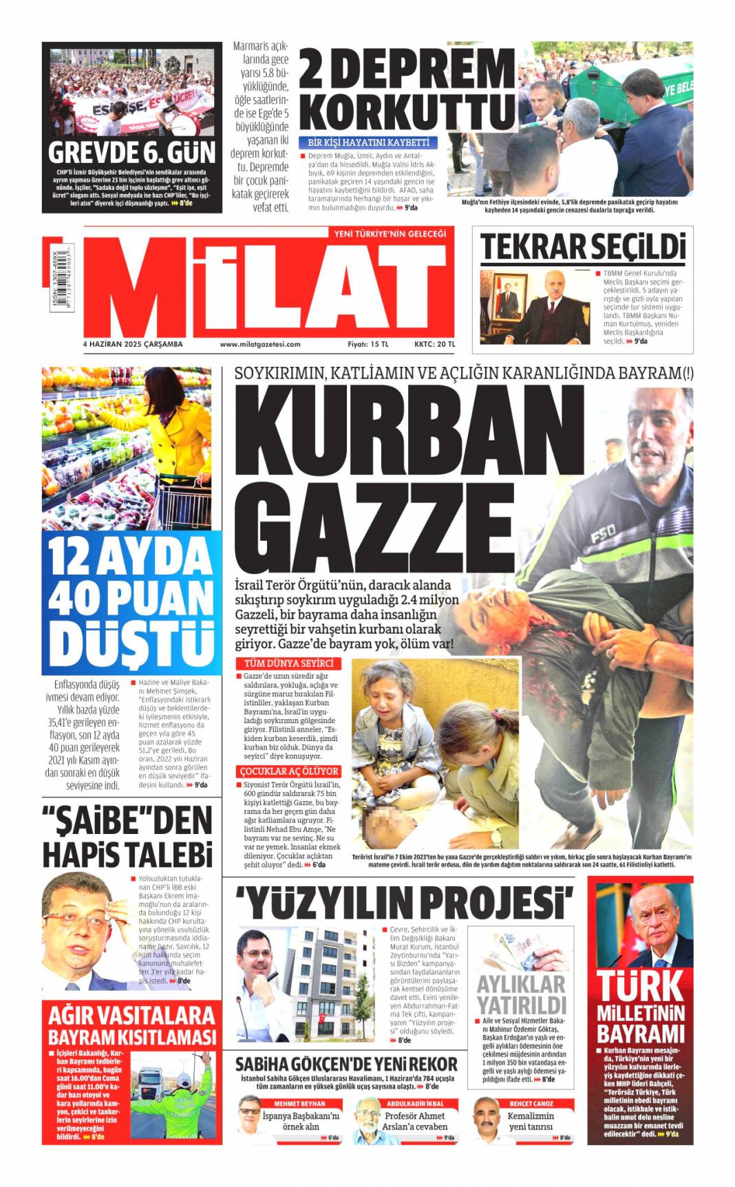 Kılıçdaroğlu geleceğine kayyum gelsin: 4 Haziran 2025 gazete manşetleri 17
