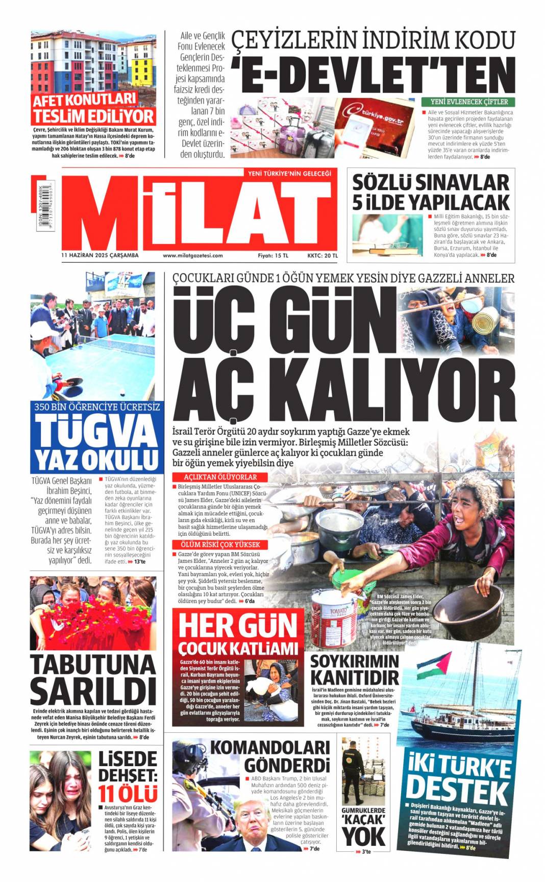 AB'ye Türk Kalkanı, Türk İHA'ları Paris'te: 11 Haziran 2025 gazete manşetleri 17