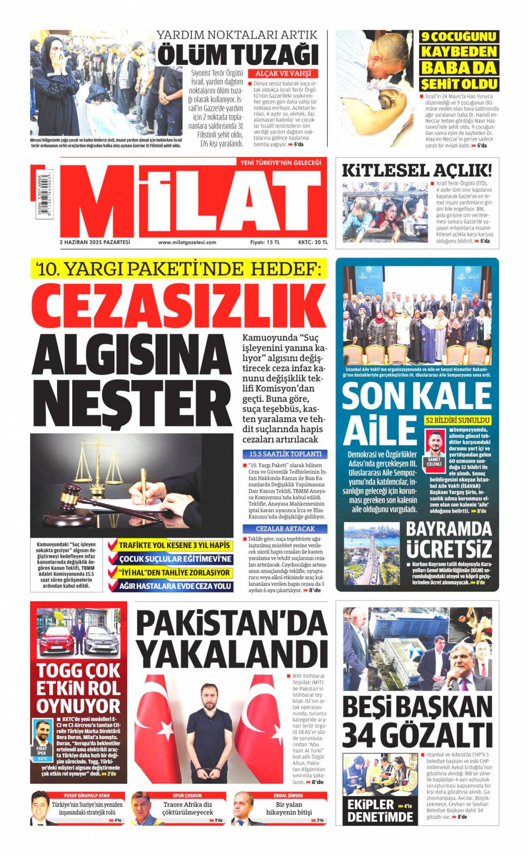 Af Bayrama Yetişir mi? 27 Bin Mahkümun gözü mecliste: 2 Haziran 2025 gazete manşetleri 17