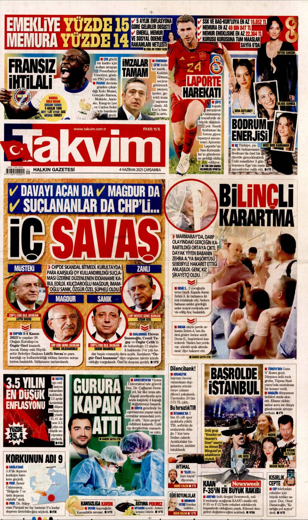 Kılıçdaroğlu geleceğine kayyum gelsin: 4 Haziran 2025 gazete manşetleri 18