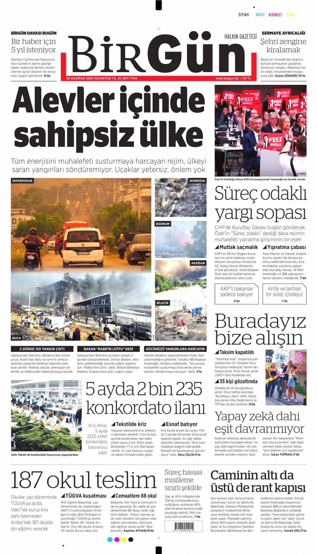 Şaibeli kongre CHP'yi ağır yaraladı: 30 Haziran 2025 gazete manşetleri 18
