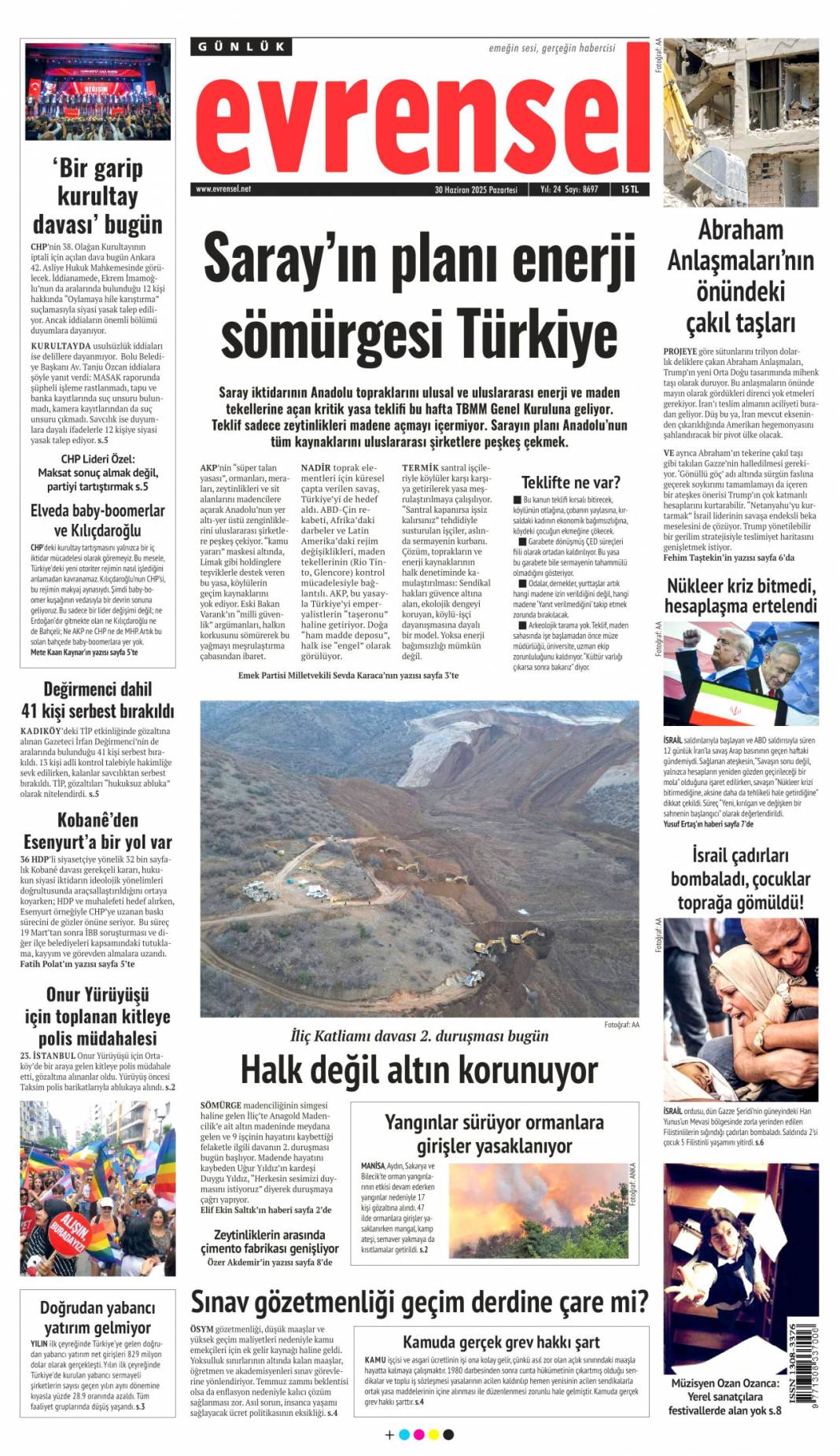 Şaibeli kongre CHP'yi ağır yaraladı: 30 Haziran 2025 gazete manşetleri 19
