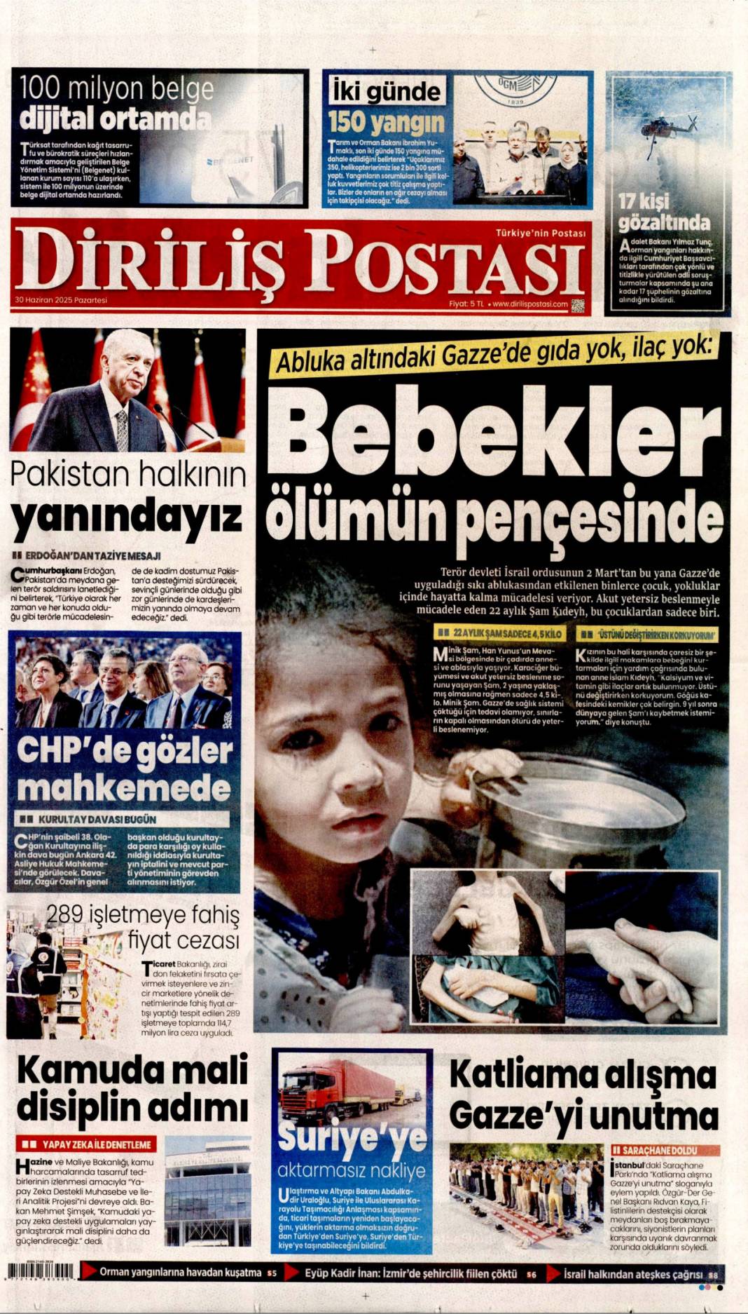Şaibeli kongre CHP'yi ağır yaraladı: 30 Haziran 2025 gazete manşetleri 20