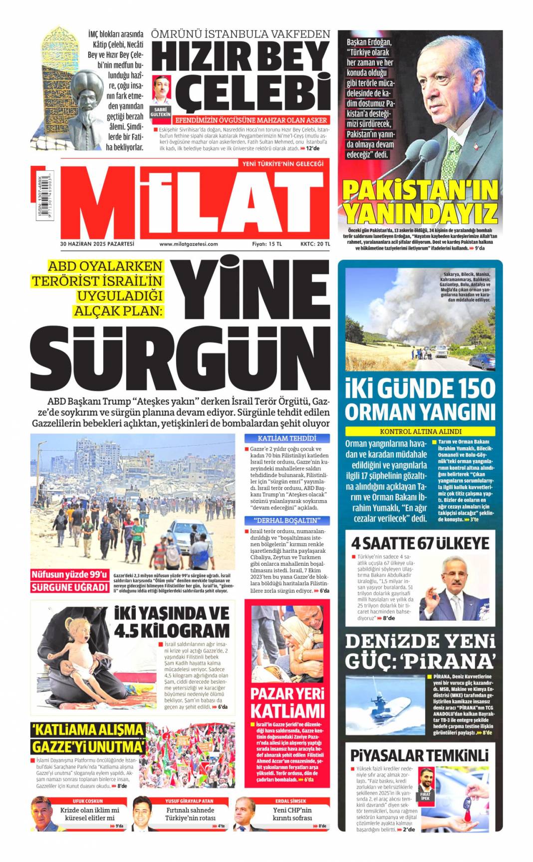 Şaibeli kongre CHP'yi ağır yaraladı: 30 Haziran 2025 gazete manşetleri 22