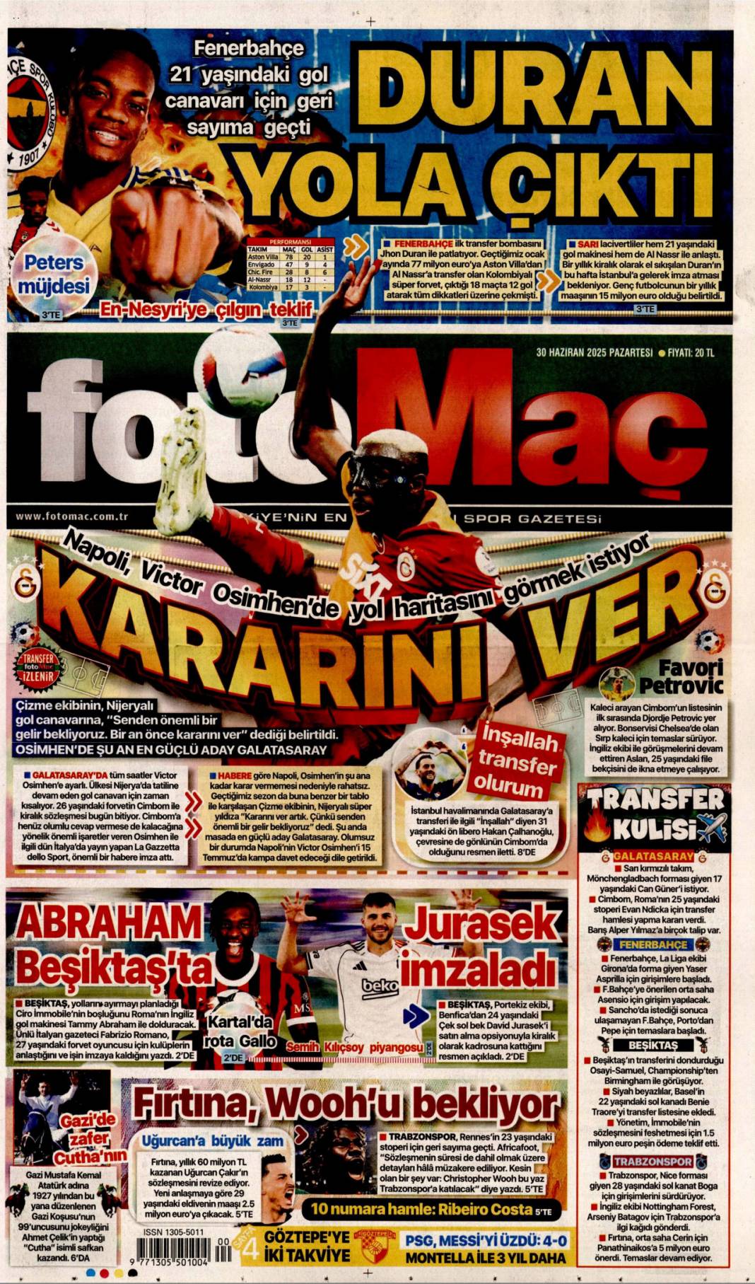 Şaibeli kongre CHP'yi ağır yaraladı: 30 Haziran 2025 gazete manşetleri 25
