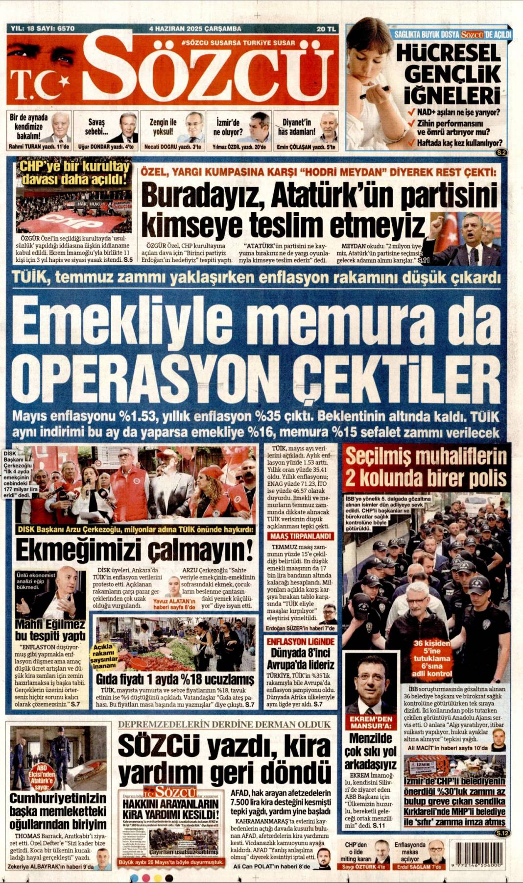 Kılıçdaroğlu geleceğine kayyum gelsin: 4 Haziran 2025 gazete manşetleri 4