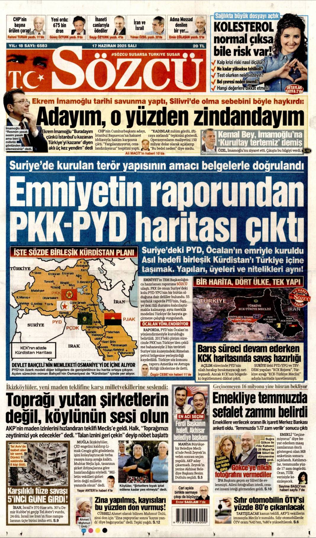 Mossad riskini erken çözdük: 17 haziran 2025 gazete manşetleri 4