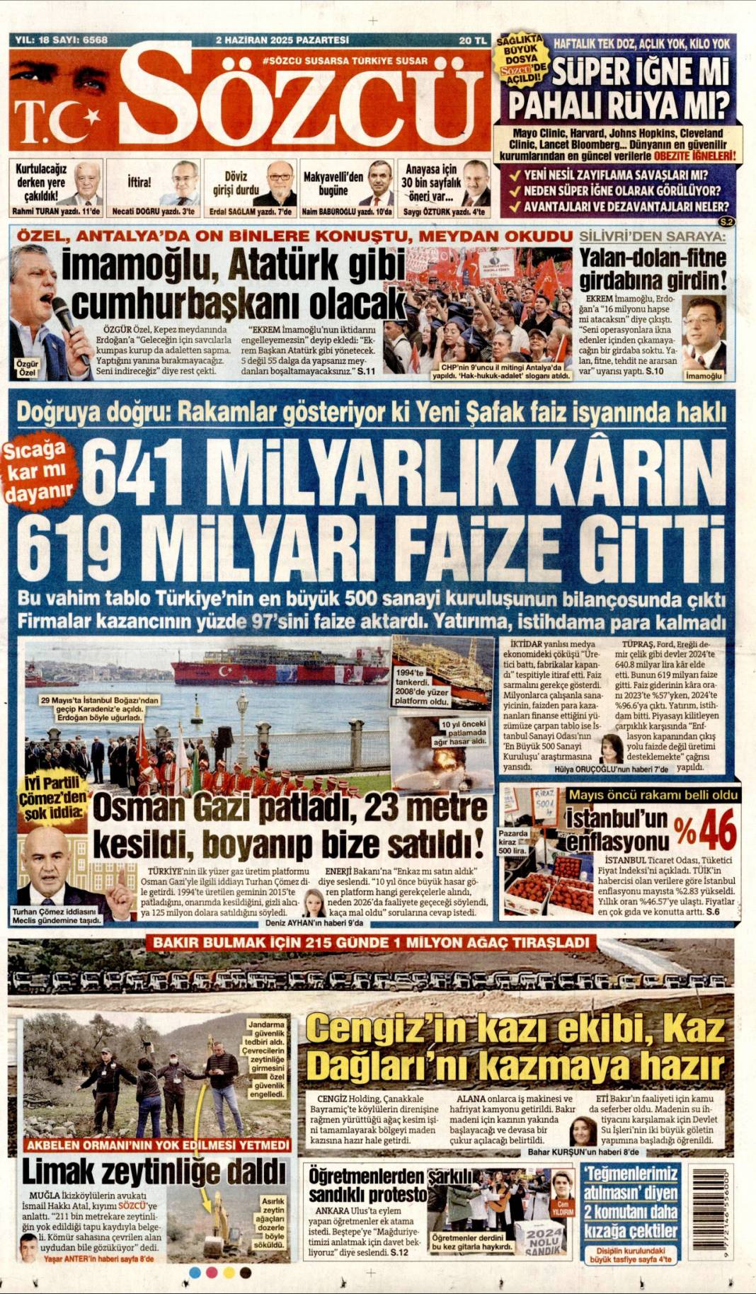 Af Bayrama Yetişir mi? 27 Bin Mahkümun gözü mecliste: 2 Haziran 2025 gazete manşetleri 3