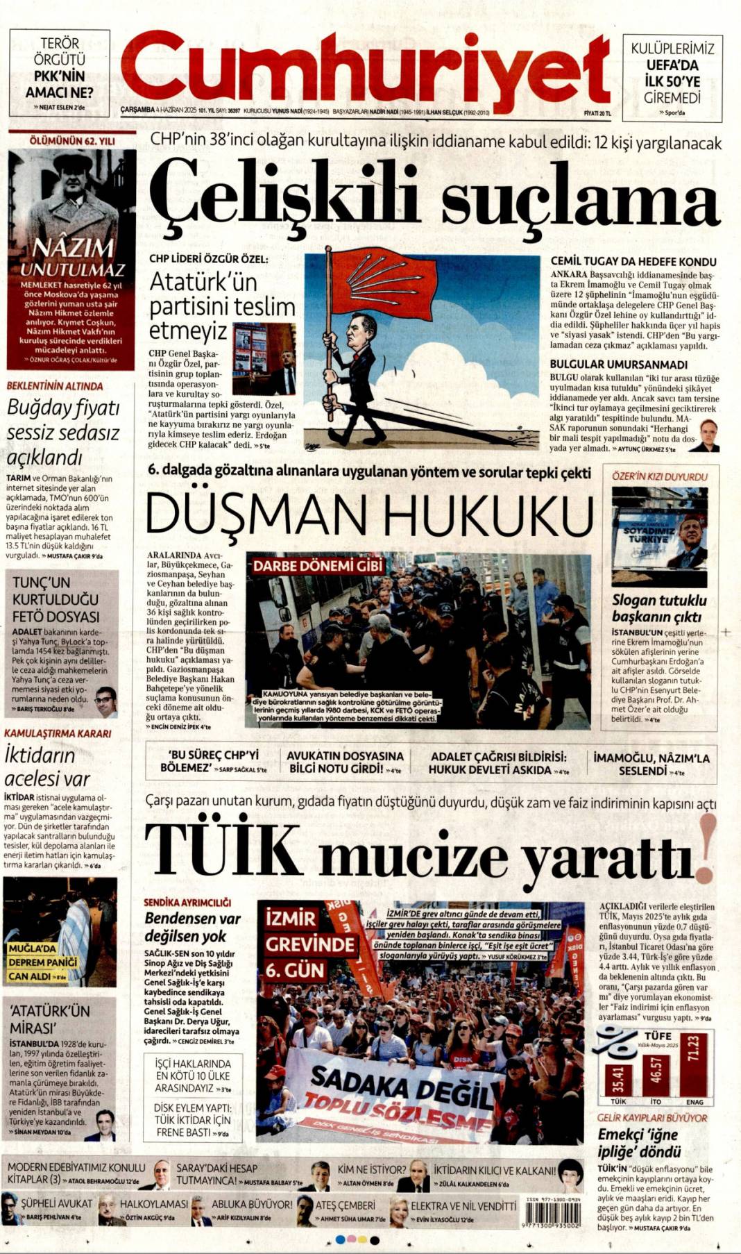 Kılıçdaroğlu geleceğine kayyum gelsin: 4 Haziran 2025 gazete manşetleri 5