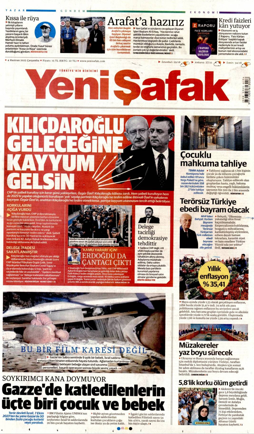 Kılıçdaroğlu geleceğine kayyum gelsin: 4 Haziran 2025 gazete manşetleri 1