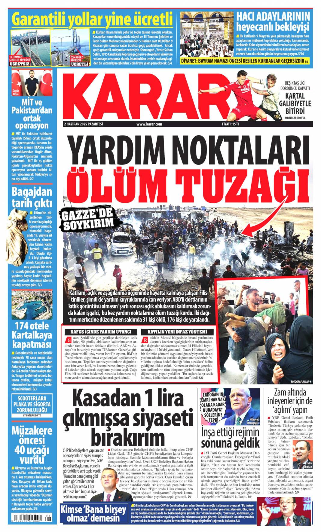 Af Bayrama Yetişir mi? 27 Bin Mahkümun gözü mecliste: 2 Haziran 2025 gazete manşetleri 7