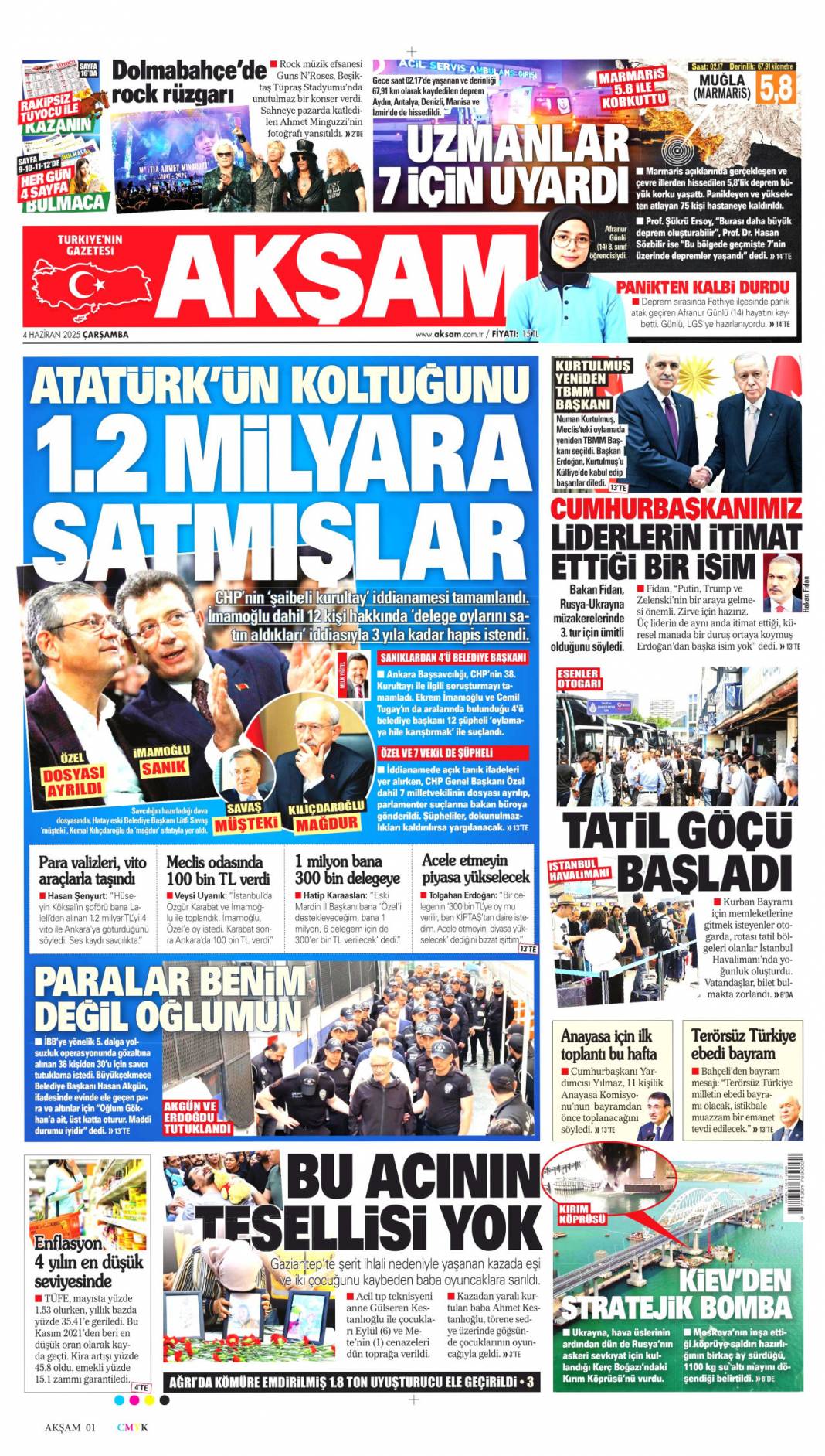 Kılıçdaroğlu geleceğine kayyum gelsin: 4 Haziran 2025 gazete manşetleri 8