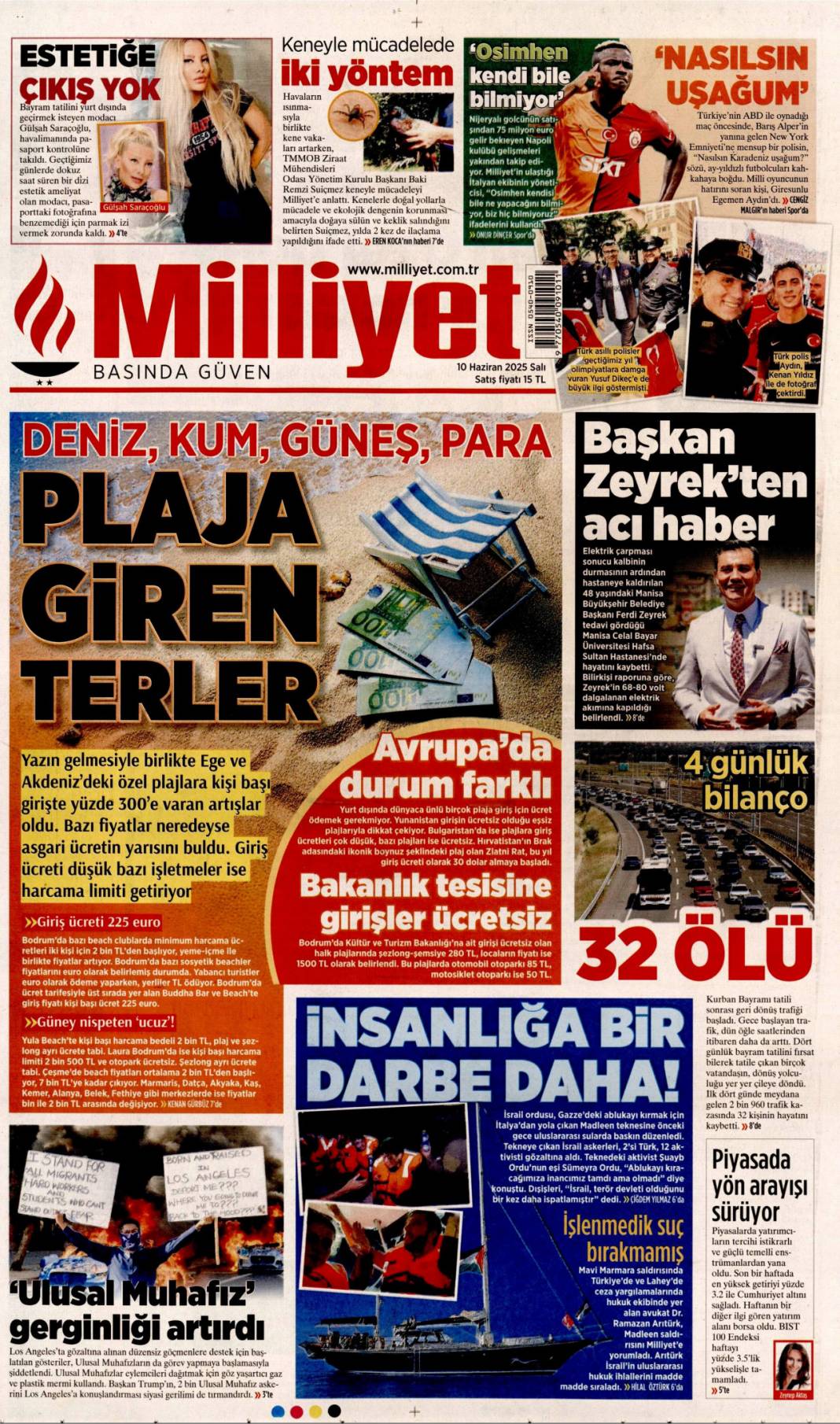 Soykırıma karşı küresel intifada: 10 Haziran 2025 gazete manşetleri 9