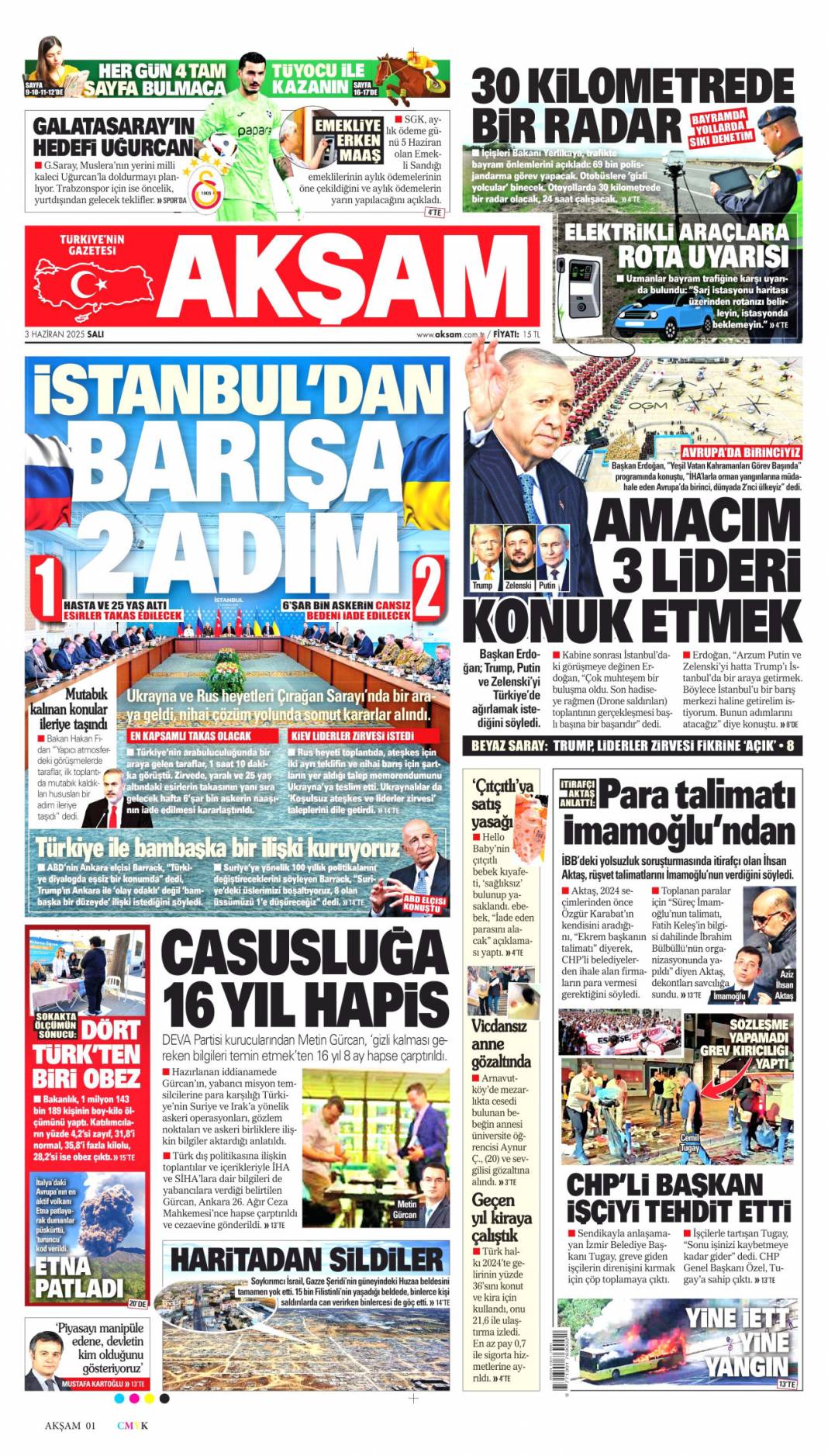 Ege'nin incesi pisliğe boğuldu, İzmir rezaleti: 03 Haziran 2025 Salı gazete manşetleri 7