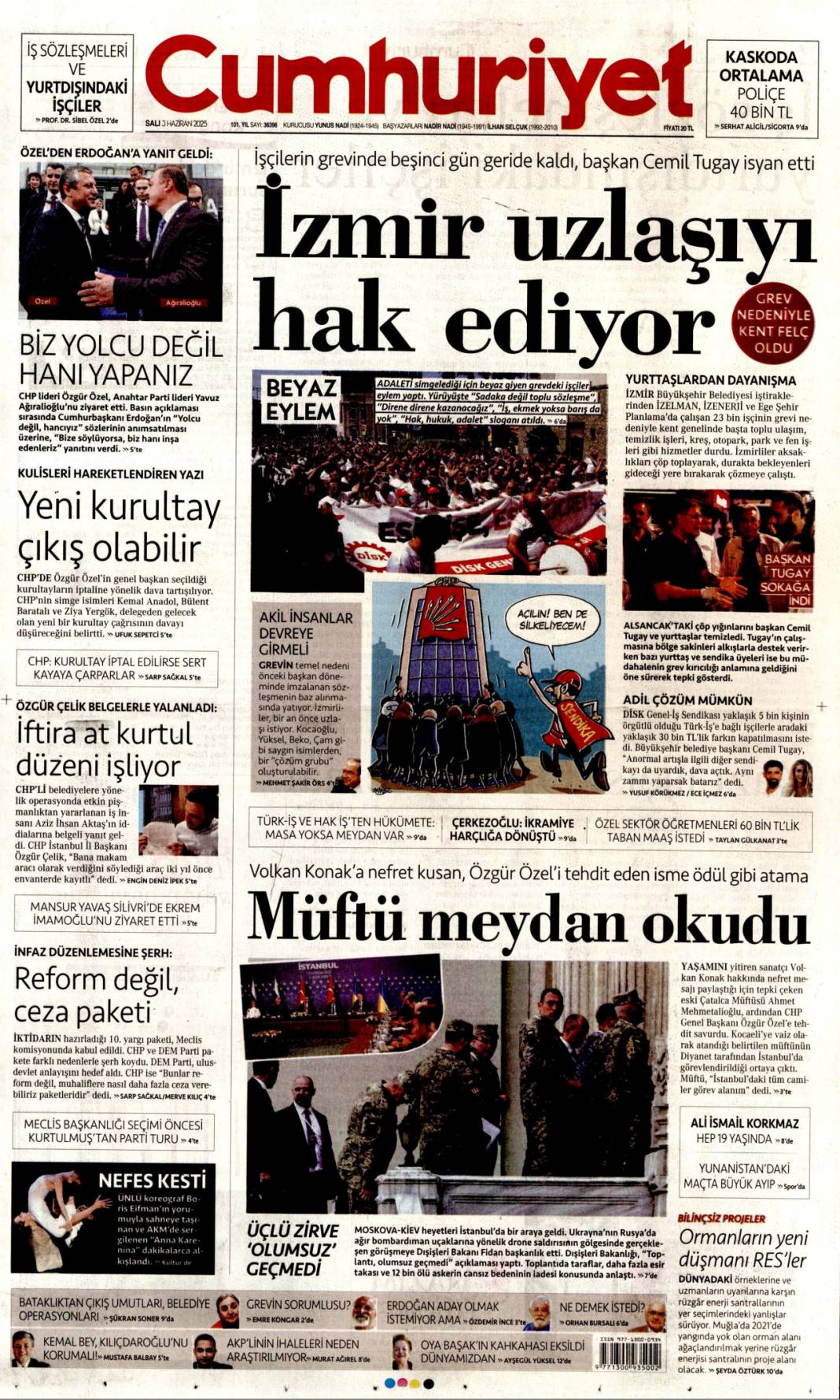 Ege'nin incesi pisliğe boğuldu, İzmir rezaleti: 03 Haziran 2025 Salı gazete manşetleri 2