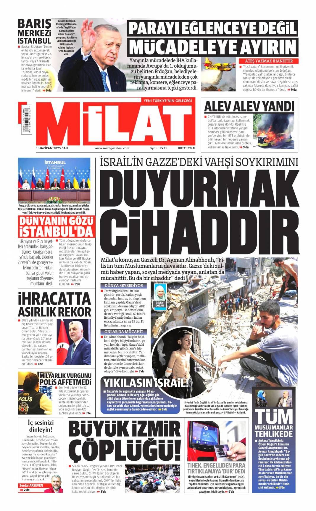Ege'nin incesi pisliğe boğuldu, İzmir rezaleti: 03 Haziran 2025 Salı gazete manşetleri 13