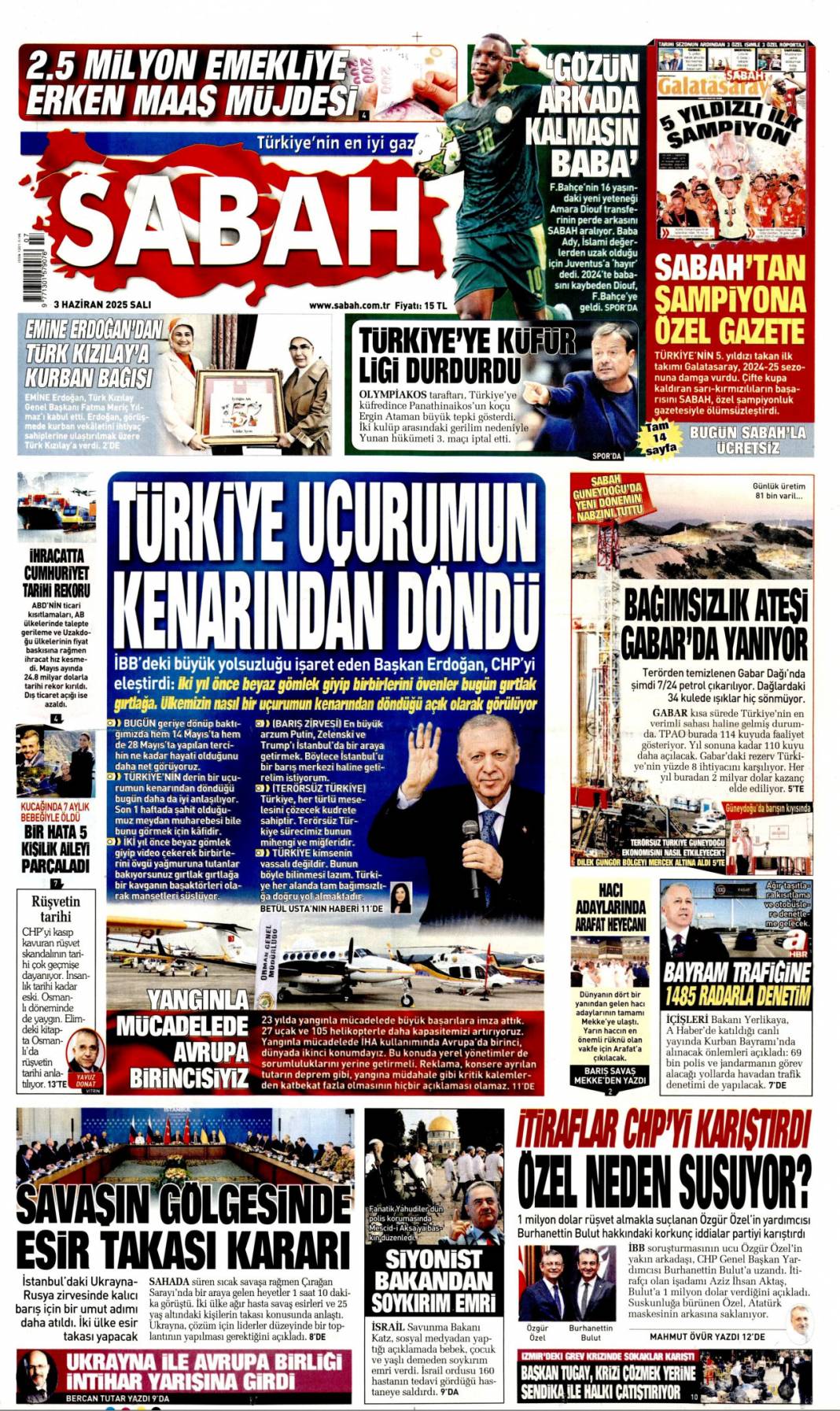 Ege'nin incesi pisliğe boğuldu, İzmir rezaleti: 03 Haziran 2025 Salı gazete manşetleri 3