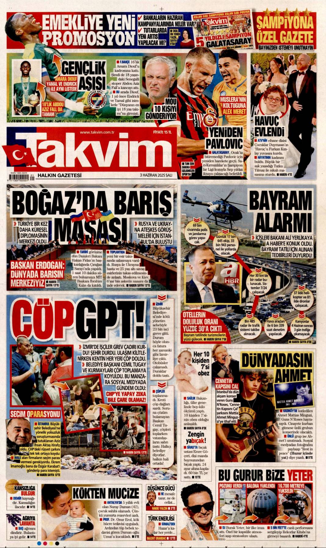 Ege'nin incesi pisliğe boğuldu, İzmir rezaleti: 03 Haziran 2025 Salı gazete manşetleri 8