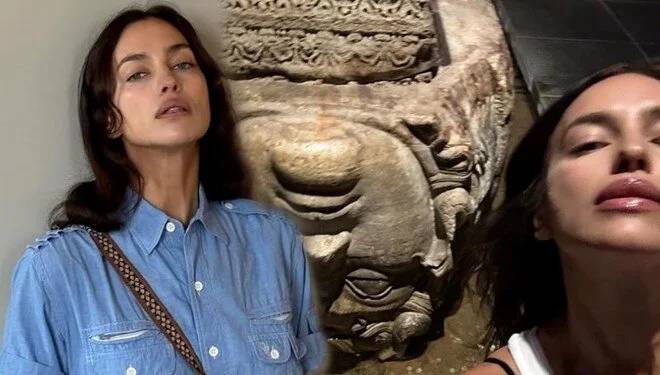 Irina Shayk İstanbul'da: Yerebatan Sarnıcı'na hayran kaldı... 3