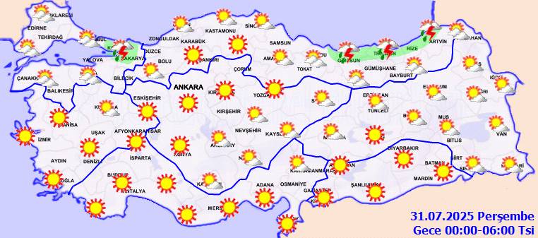 Meteoroloji uyardı: O bölgelere serinletici yağışlar geliyor! Bugün hava nasıl, Çarşamba günü hava nasıl olacak? 3