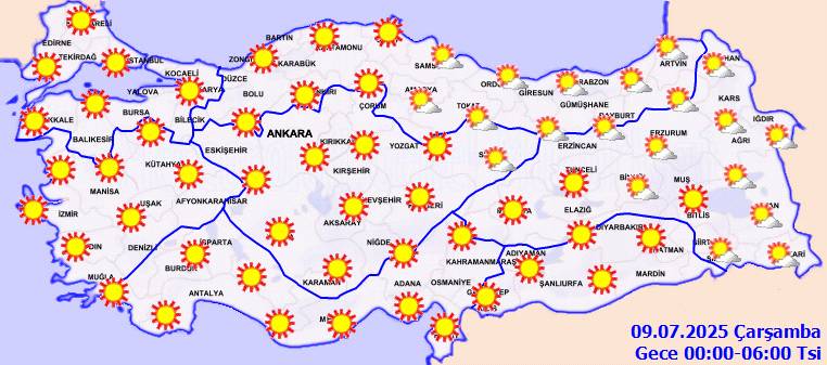 Meteoroloji açıkladı: Kavrulacağız, sıcaklıklar mevsim normalleri üzerine çıkıyor! Bugün hava nasıl, Salı günü hava nasıl olacak? 3