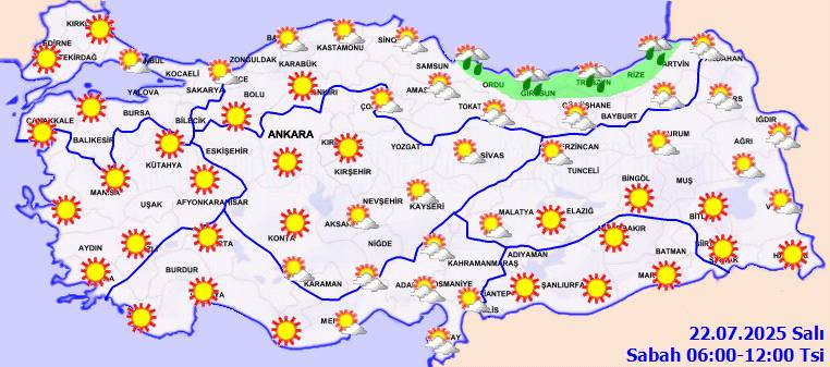 Meteoroloji açıkladı: Aşırı sıcaklıklar ne kadar sürecek, Bugün hava nasıl, Salı günü hava nasıl olacak? 6
