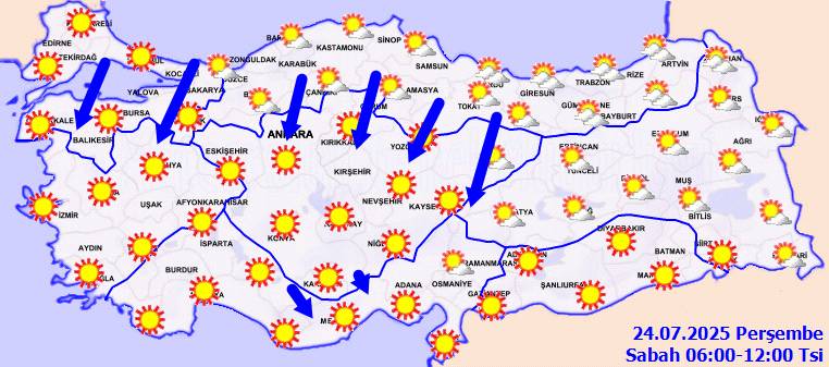 Meteoroloji uyardı: O bölgelerde kuvvetle olması bekleniyor! Bugün hava nasıl, Perşembe günü hava nasıl olacak? 10
