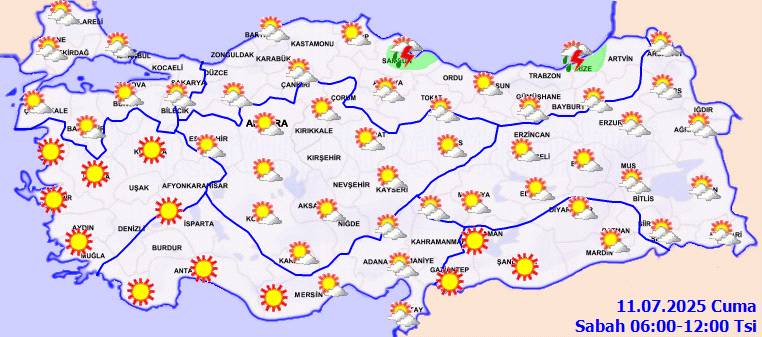 Meteoroloji açıkladı: Sıcaklıklar o bölgelerde devam edecek! Bugün hava nasıl, Cuma günü hava nasıl olacak? 4