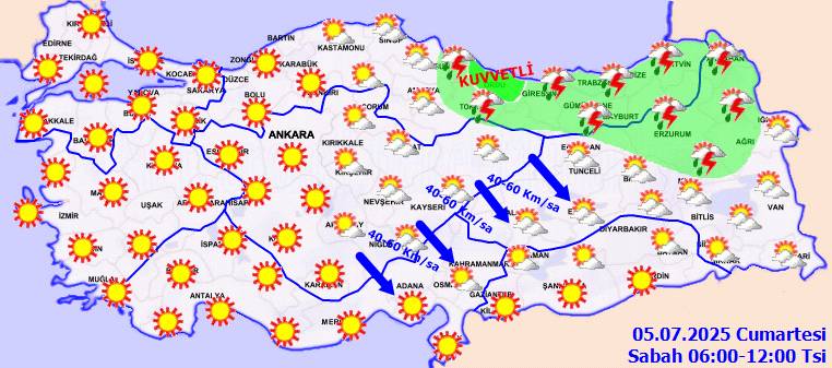 Meteoroloji uyardı: O, bölgelerde kuvvetli olacak: Cumartesi hava nasıl, bugün hava nasıl olacak? 8